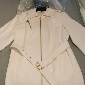Ivory michael kors dress coat